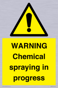 WARNING Chemical spraying in progress
